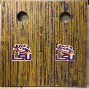 LSU Planked - Purple and Gold